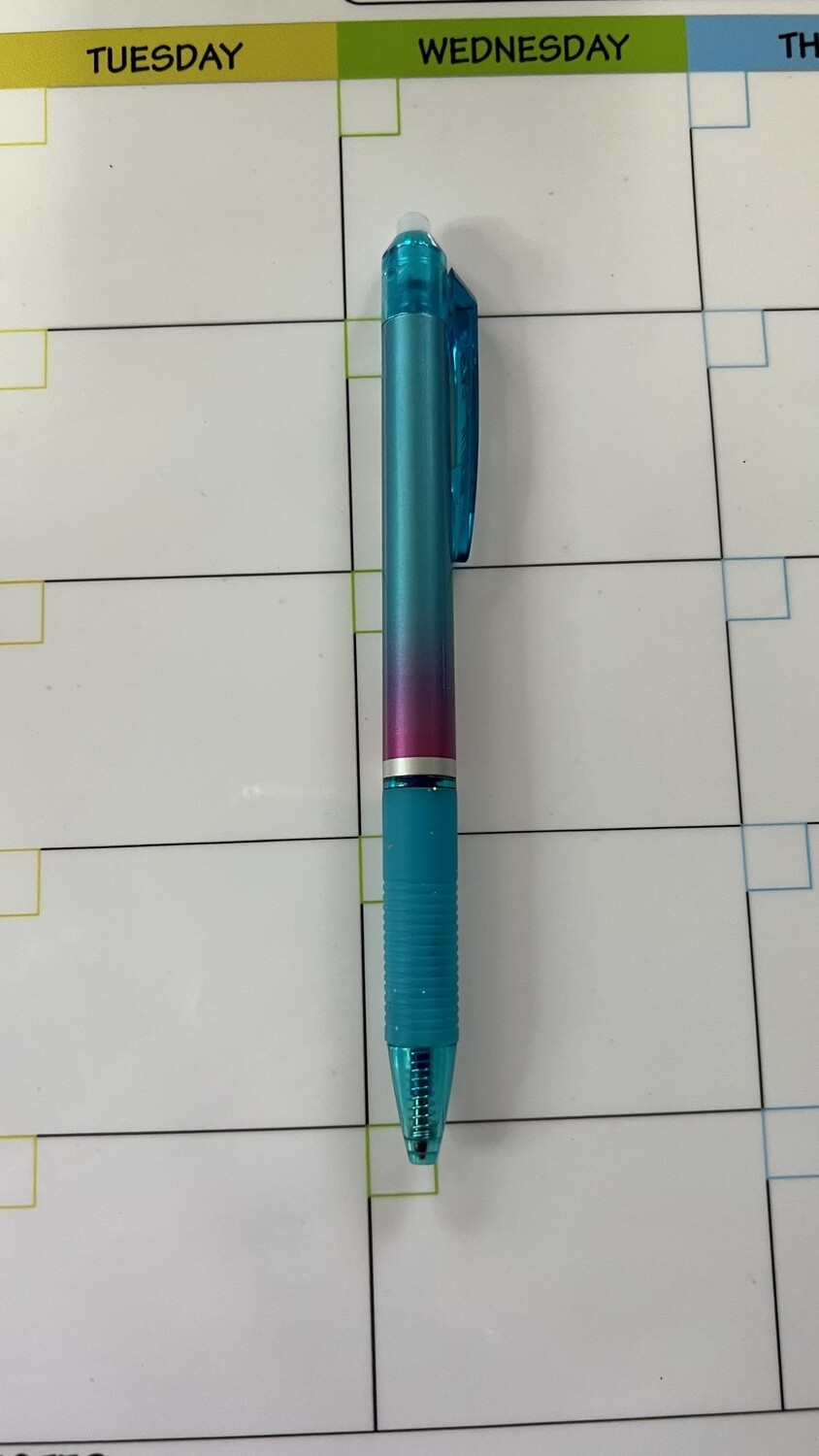 Rainbow color erasable black ink