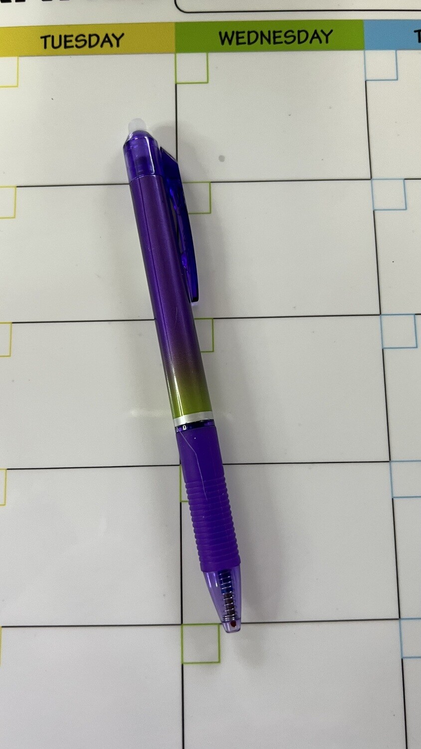 Rainbow color erasable black ink