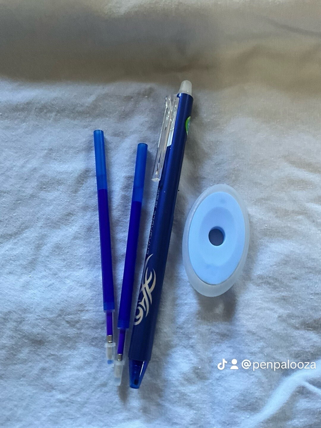 Erasable Gel Pen Blue ink with eraser