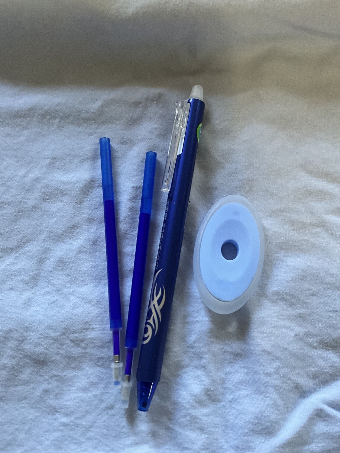 Erasable Gel Pen Blue ink with eraser