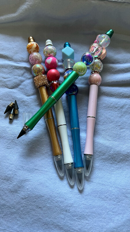 Beaded Pencil Metal Base