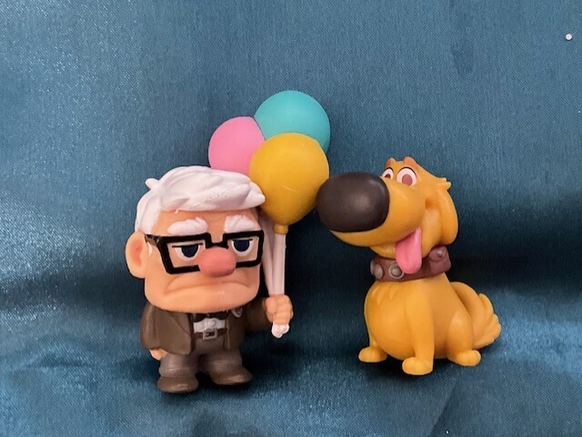 Up figures Gel Pen or 2 key rings (set of both) Disney, Pixar