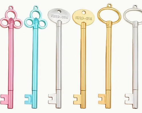 Retro key neutral pen creative.