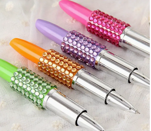 ​Diamond Lipstick Shaped Ballpoint Pens