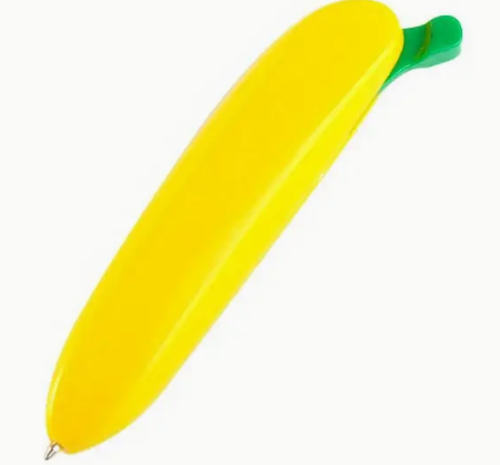 Cute And Creative Banana-Shaped Push-Type Ballpoint Pens