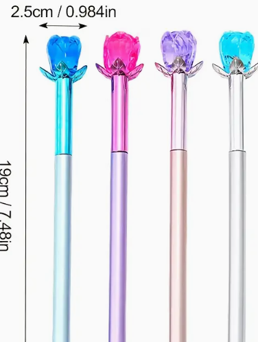 Diamond Crystal Rose Pens
