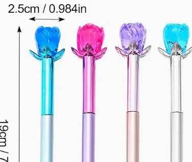 Diamond Crystal Rose Pens