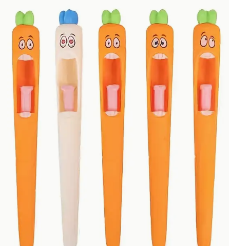 Multi-expression Radish-shaped Rubber Pen