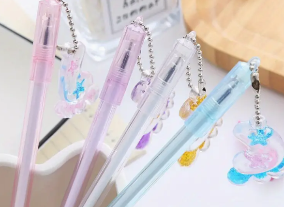 Creative Foot pendent Gel pen. Black ink office stationery