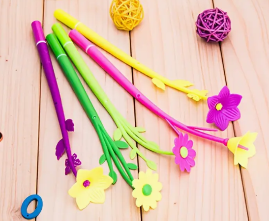 Colorful Floral Gel Pens