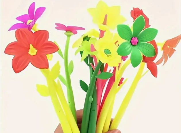 Colorful Floral Gel Pens