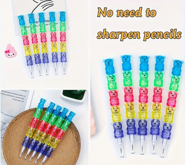 Stackable Bear Pencils