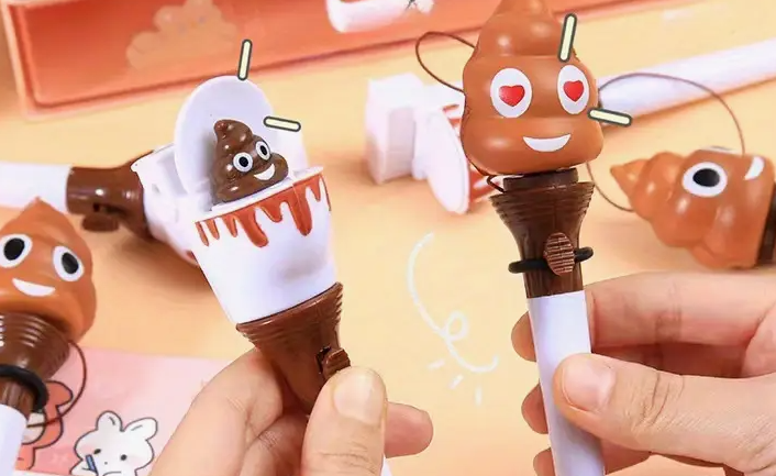 Poop | Toilet-Shaped Bouncing Ballpoint Pen