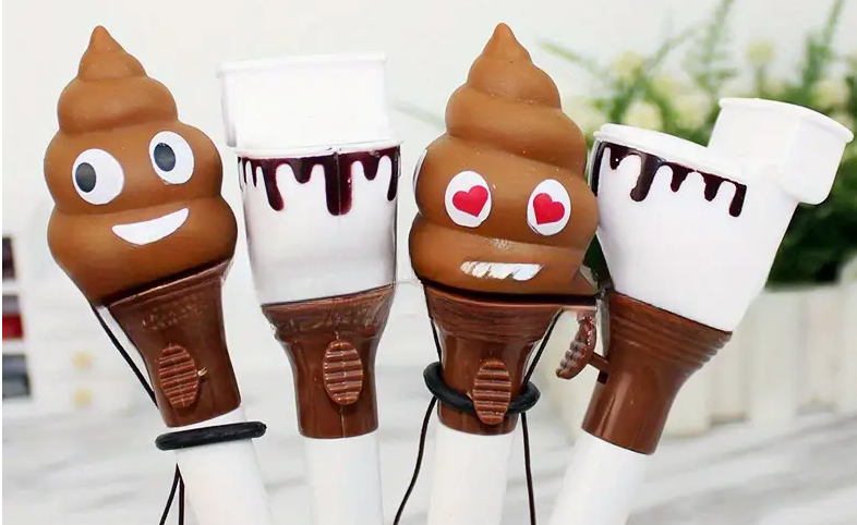 Poop | Toilet-Shaped Bouncing Ballpoint Pen
