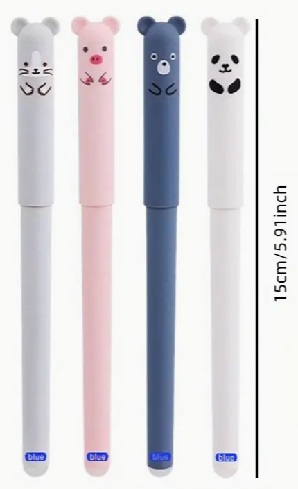 Animals Pig Bear Panda Mouse Erasable Gel Pen