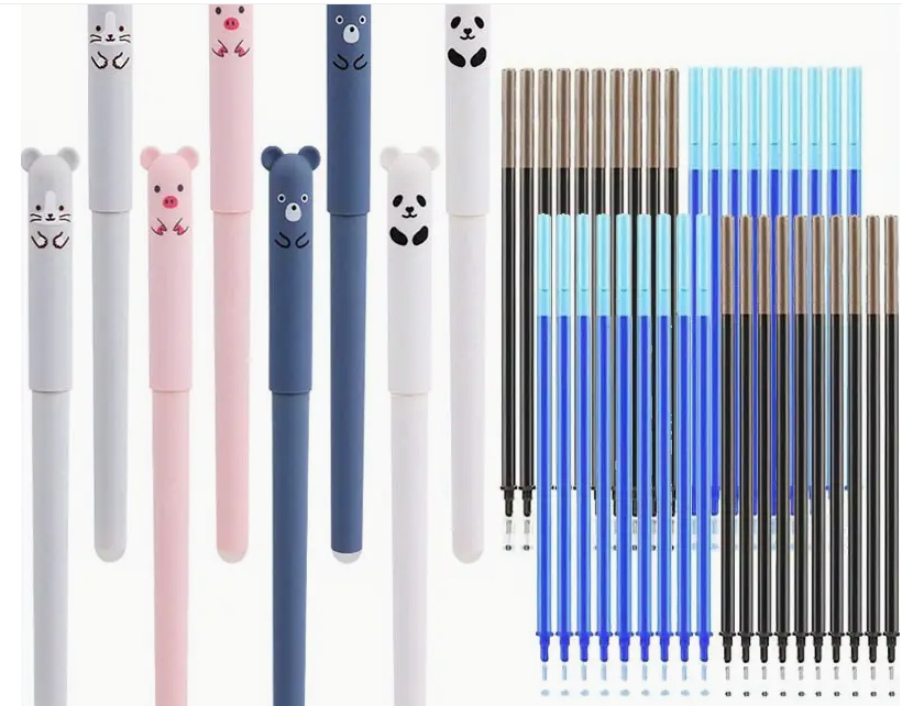 Animals Pig Bear Panda Mouse Erasable Gel Pen