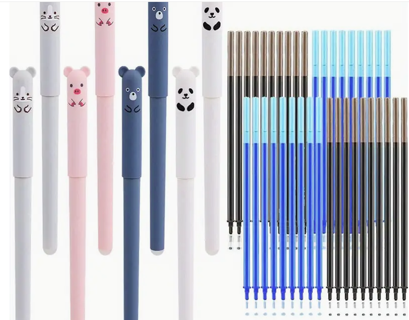 Animals Pig Bear Panda Mouse Erasable Gel Pen