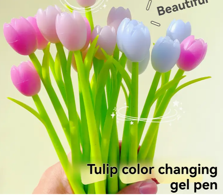 Photochromic Tulip Silicone Gel Pen