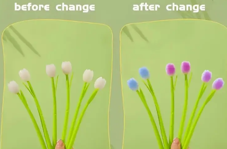 Photochromic Tulip Silicone Gel Pen