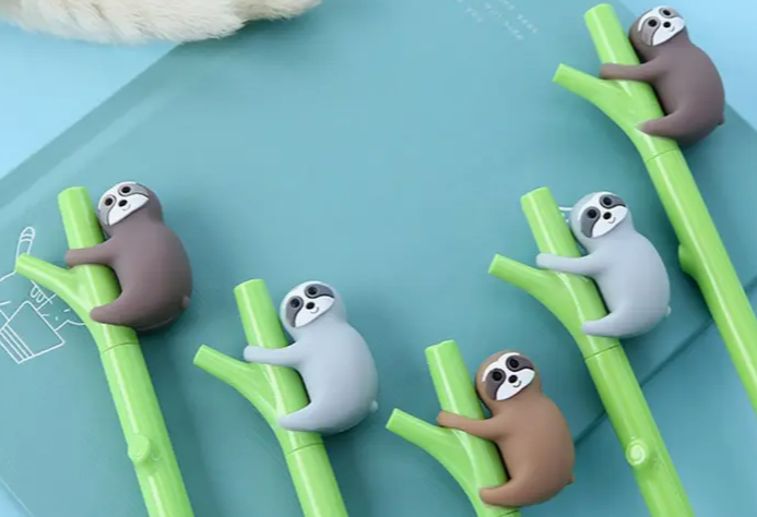 Sloth silicone pen