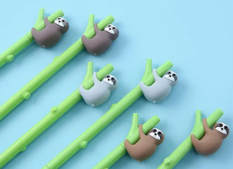 Sloth silicone pen