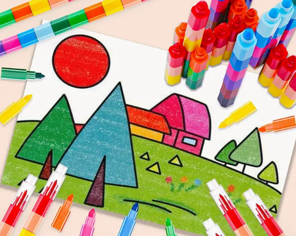 ​Ergonomic Medium Point Colored Pencil