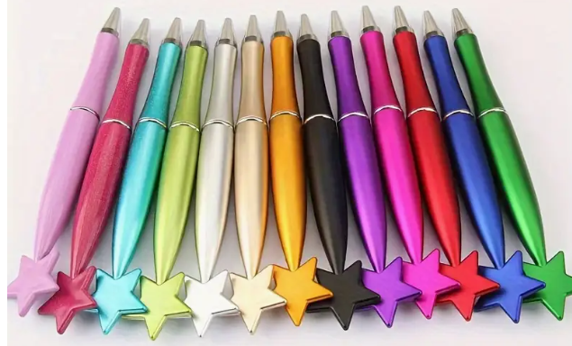 Creative Glitter Star ballpoint pen.