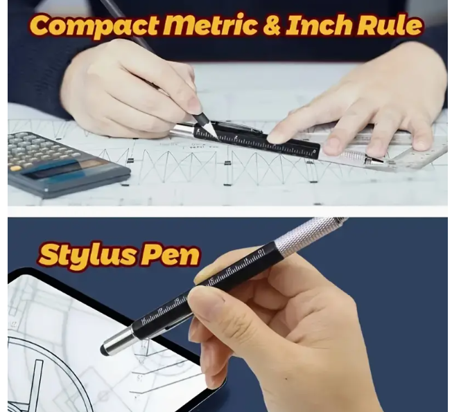 Functional Tool Pen Creative 6-in-1