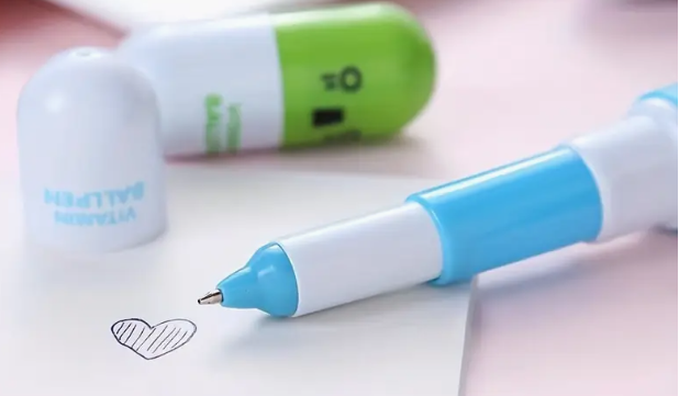 Pill Shaped Pens.
