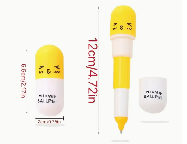 Pill Shaped Pens.