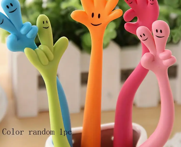 Fun creative cartoon gesture ballpoint pen.