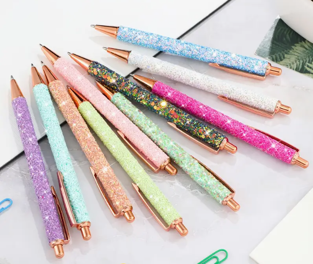 Glitter Pens - Retractable