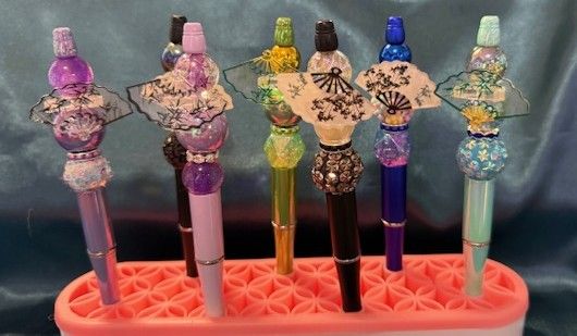 Guitar and Fan Pens