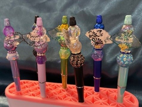 Guitar and Fan Pens