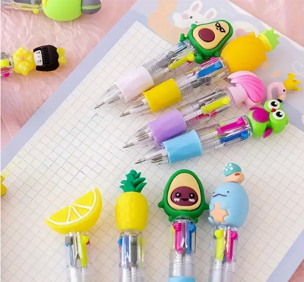 Themed Mini Multicolor Ink Ballpoint Pen Assortment
