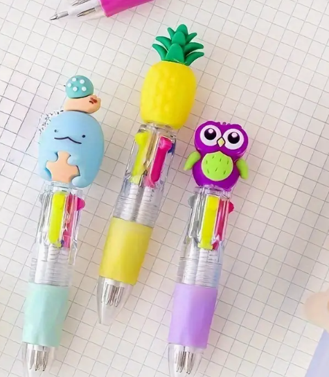 Themed Mini Multicolor Ink Ballpoint Pen Assortment