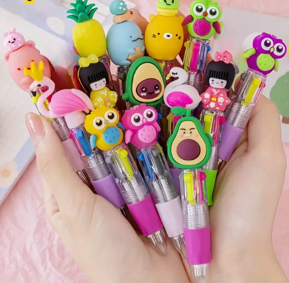 Themed Mini Multicolor Ink Ballpoint Pen Assortment