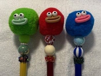 Smiley Face Beaded Pen
