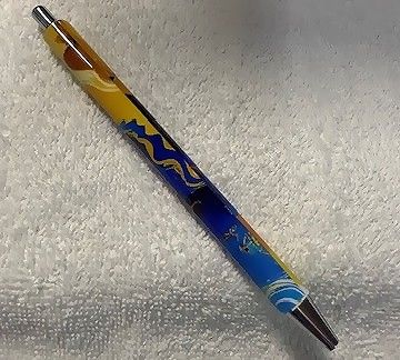 Wrapped Clickable Ink Pens No Beads