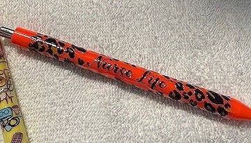 Wrapped Clickable Ink Pens No Beads
