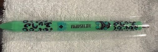 Wrapped Clickable Ink Pens No Beads