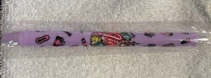 Wrapped Clickable Ink Pens No Beads