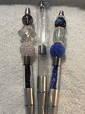 Beadable, Fillable, Wrappable Ink Pens