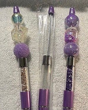 Beadable, Fillable, Wrappable Ink Pens