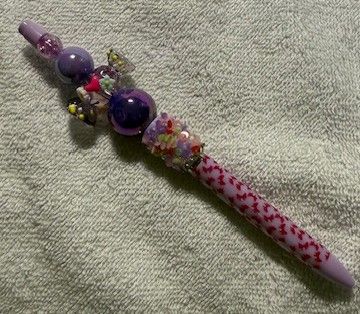 Wrapped Inkpens with Beads