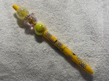 Wrapped Inkpens with Beads