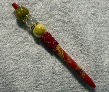 Wrapped Inkpens with Beads