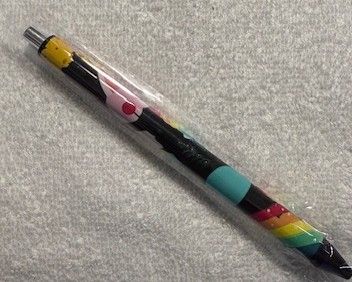Wrapped Clickable Ink Pens No Beads