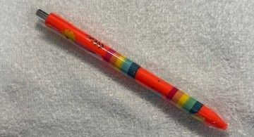 Wrapped Clickable Ink Pens No Beads