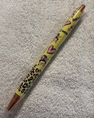 Wrapped Clickable Ink Pens No Beads